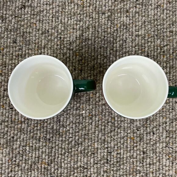 Starbucks Christmas Holiday Sage Green 12 Ounce Paint Strip Coffee Tea Mug Set - Picture 3 of 4